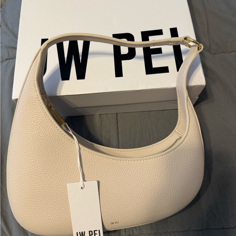 JW PEI Cream Shoulder Bag